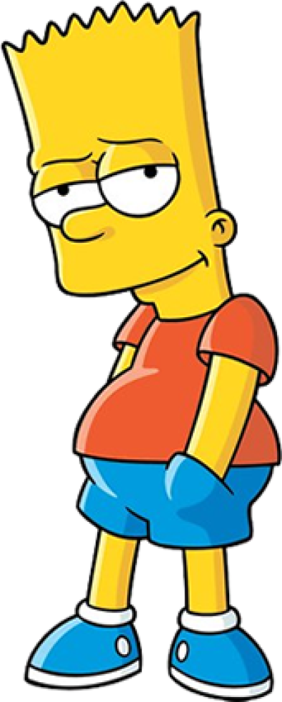 Bart Simpson Standing Casually