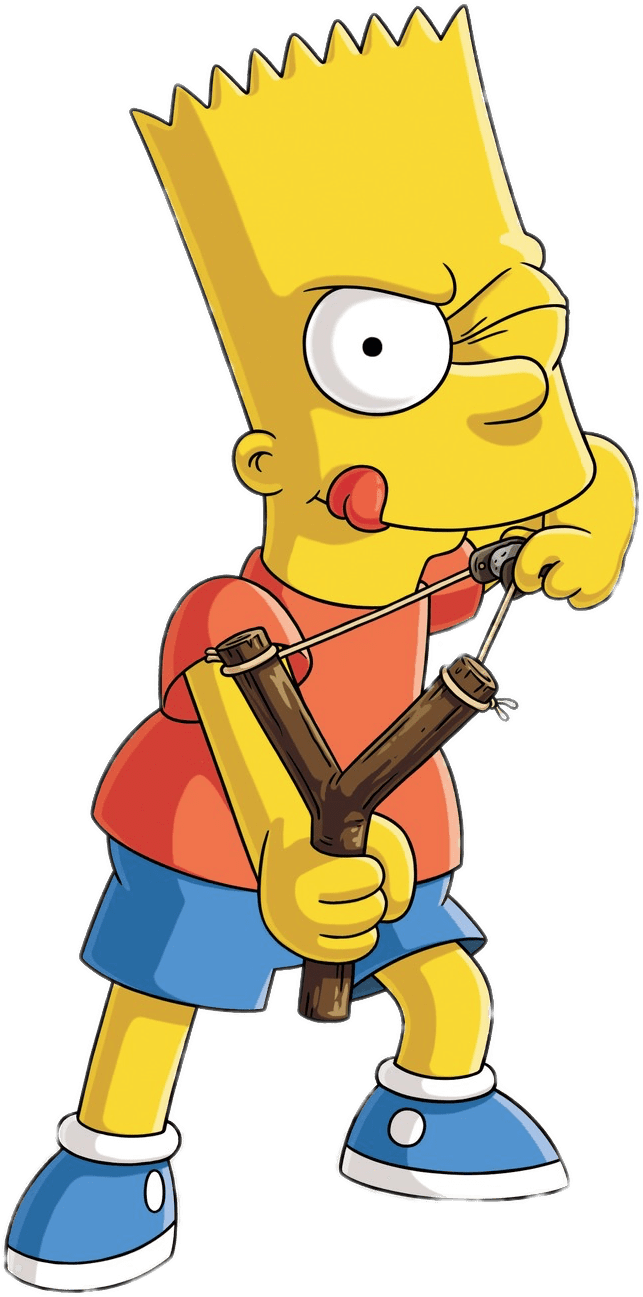 Bart Simpson With Slingshot