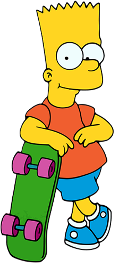 Bart Simpsonwith Skateboard