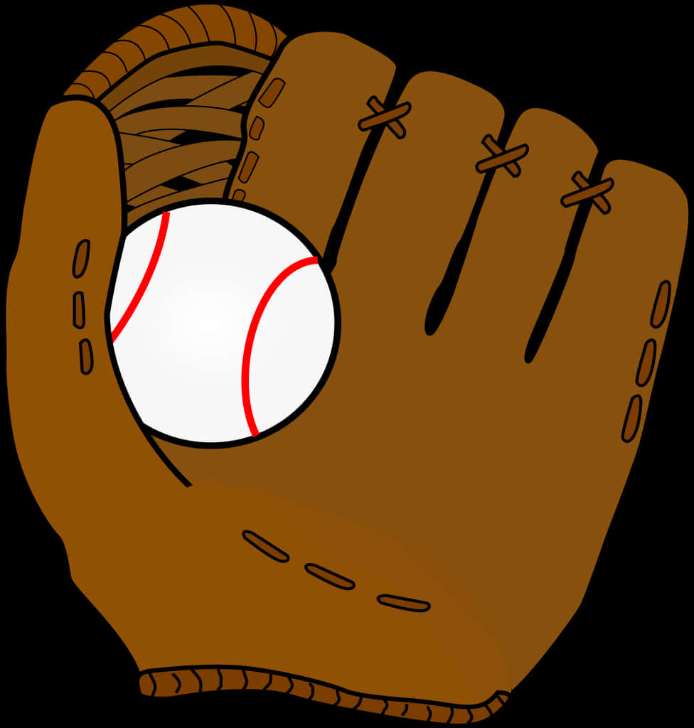 Baseball Gloveand Ball Illustration