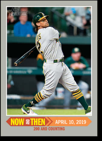 Baseball Player Swing Action Card