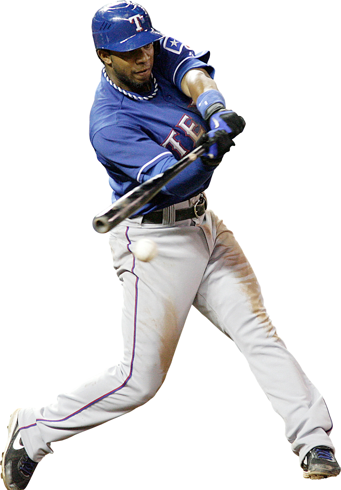 Baseball Player Swinging Bat