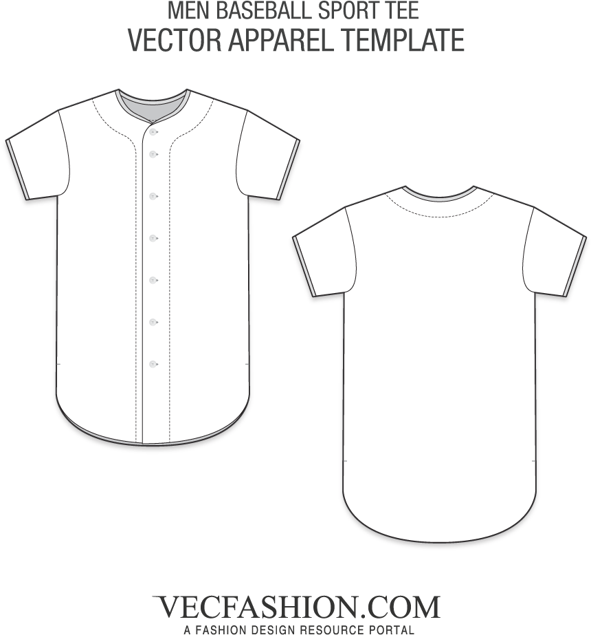 Baseball Shirt Vector Template