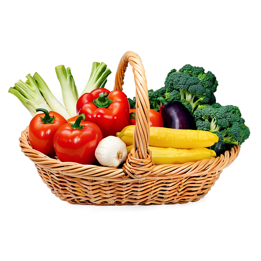 Basket Of Vegetables Png 05242024