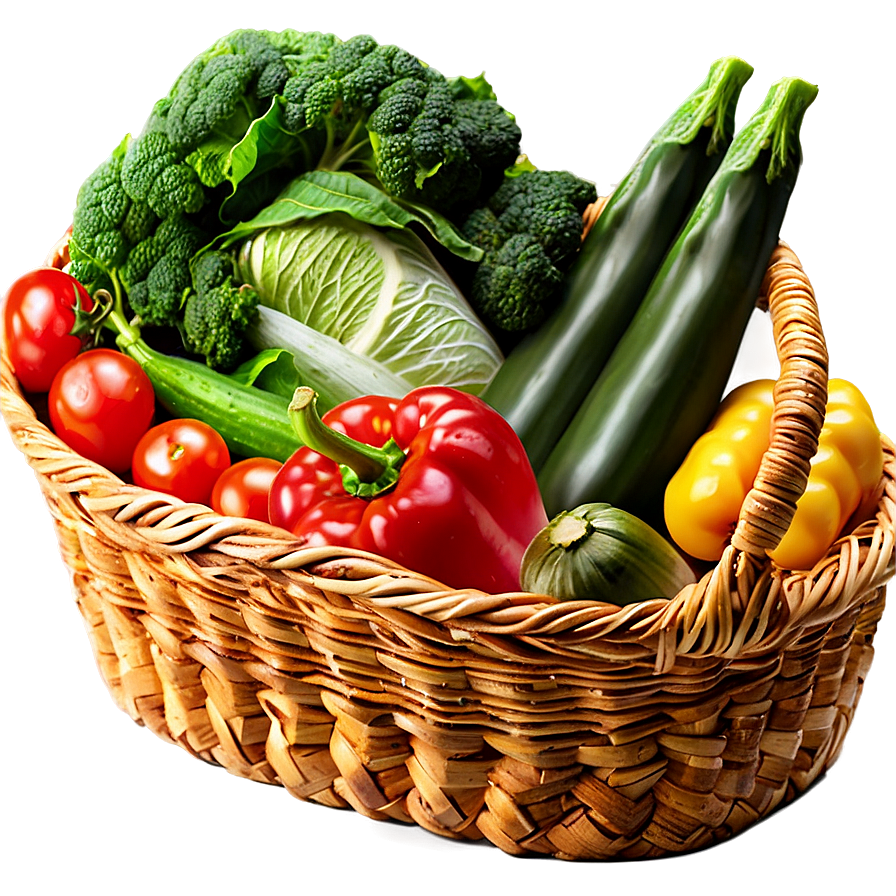 Basket Of Vegetables Png 17