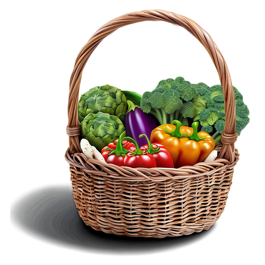 Basket Of Vegetables Png 41