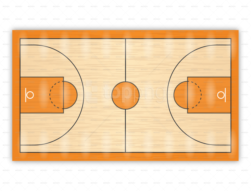 Basketball Court Clipart