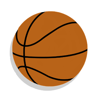 Basketball Icon Black Background