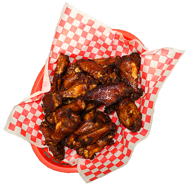 Basketof Barbecued Chicken Wings