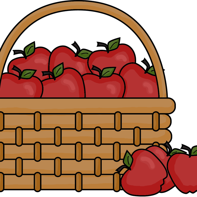 Basketof Red Apples Illustration