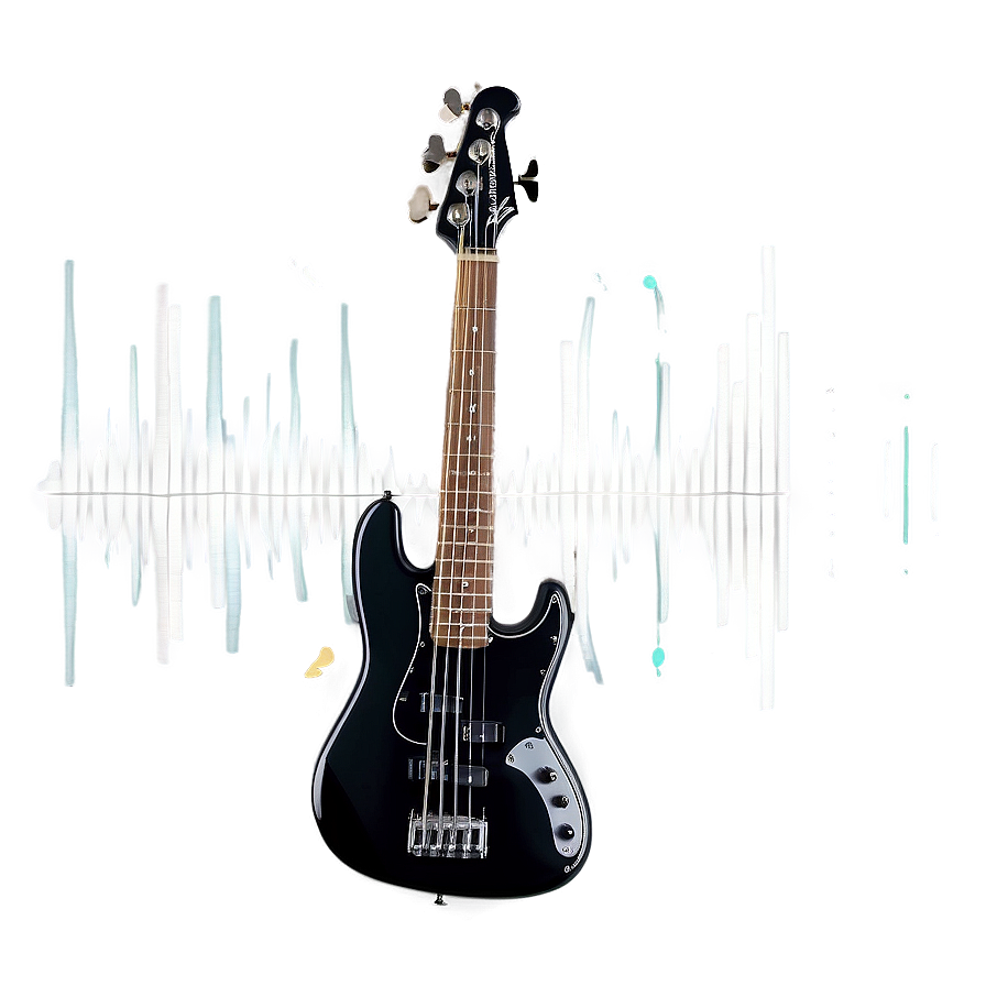 Bass Guitar Sound Wave Png 06202024