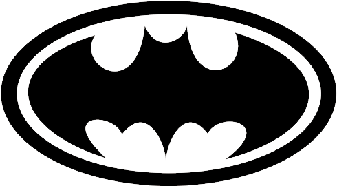 Batman Logo Blackand White