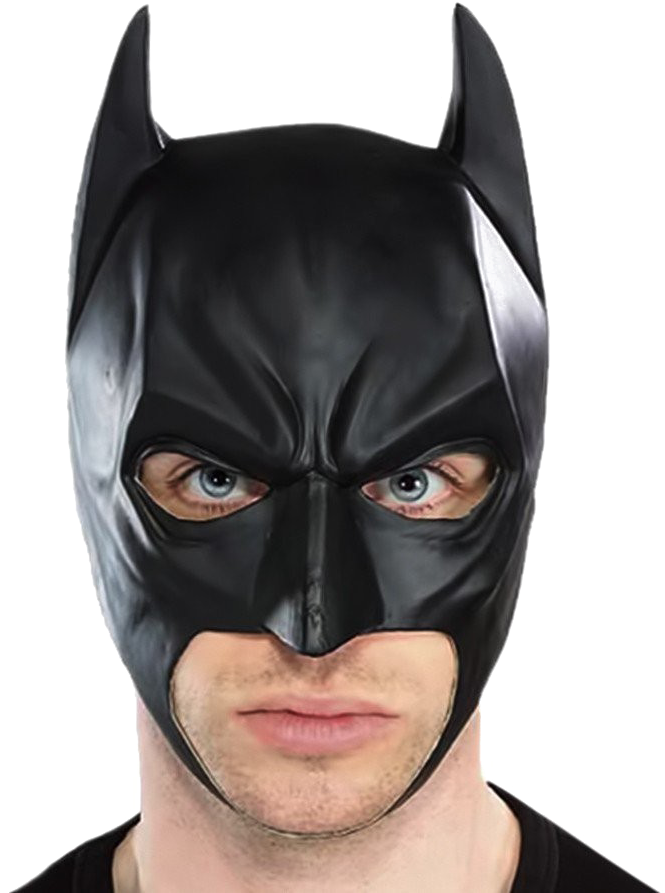 Batman Mask Wornby Man