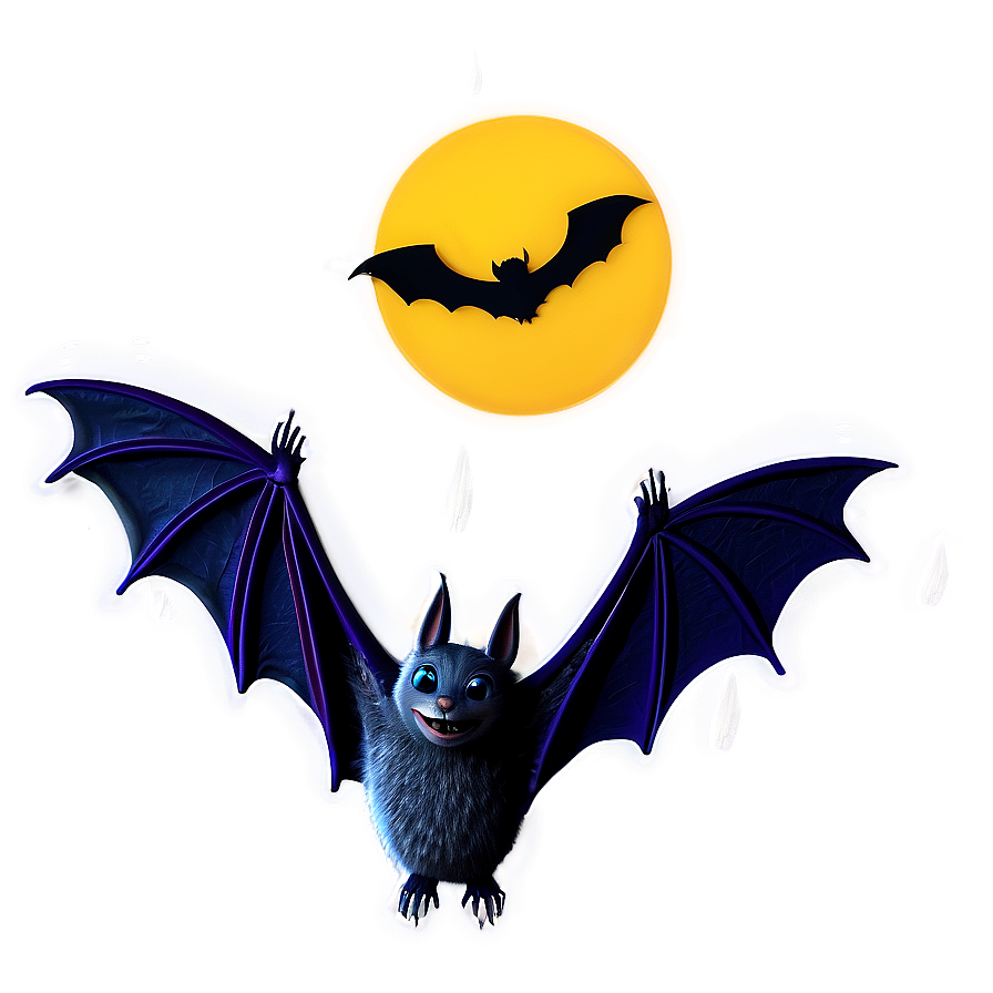 Bats On Halloween Night Png 6