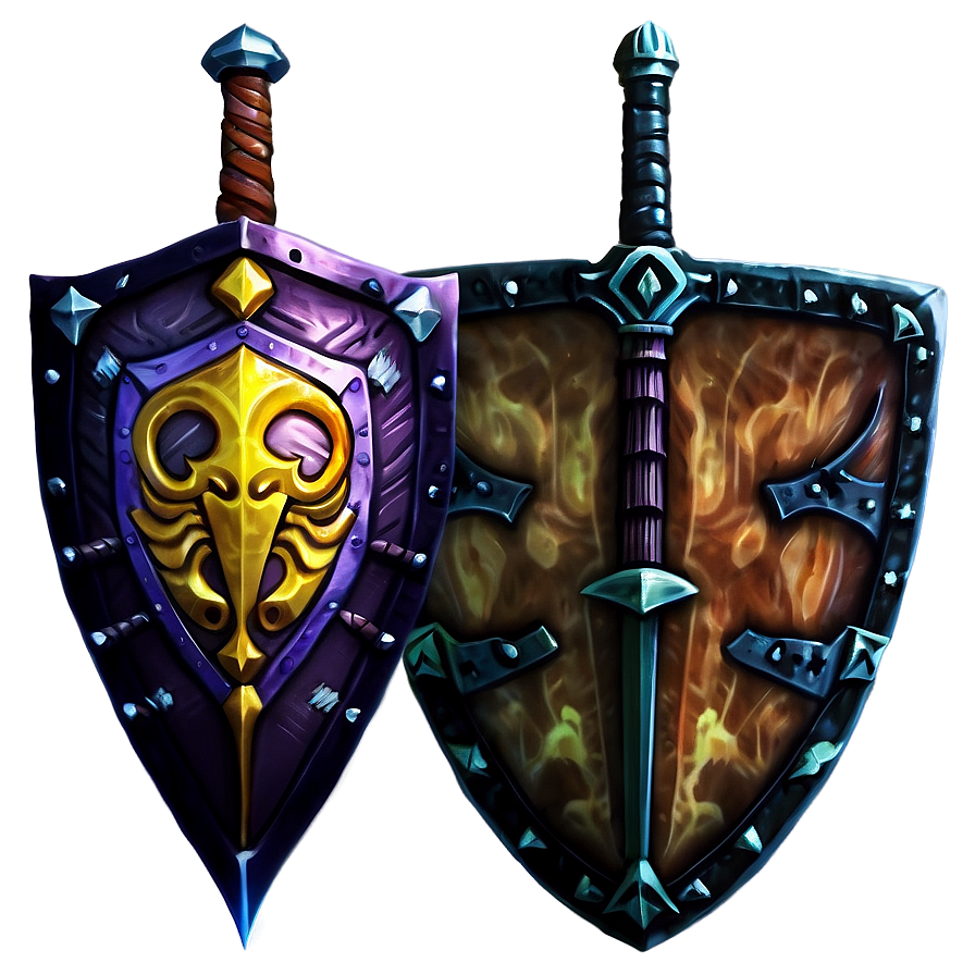 Battle Sword And Shield Set Png 62