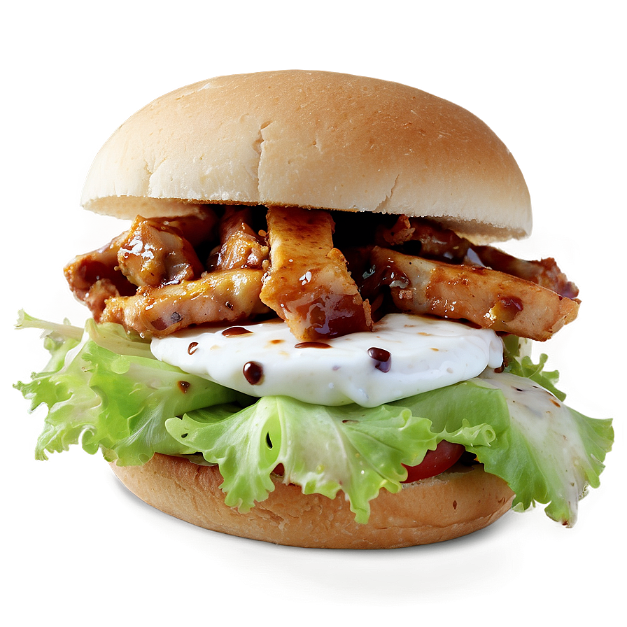 Bbq Chicken Sandwich Delight Png 49