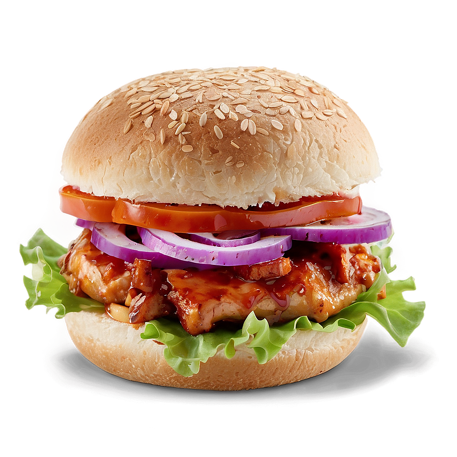 Bbq Chicken Sandwich Delight Png Vsh