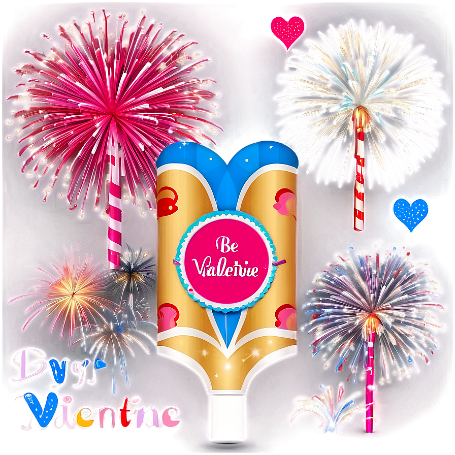 Be My Valentine Fireworks Png 31