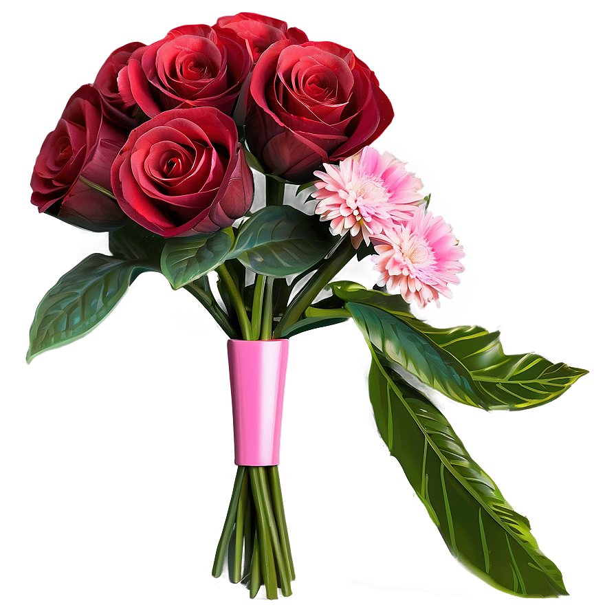 Be My Valentine Floral Bouquet Png 06282024