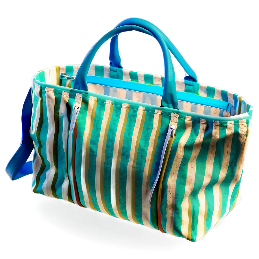 Beach Bag With Cosmetic Pouch Png 43