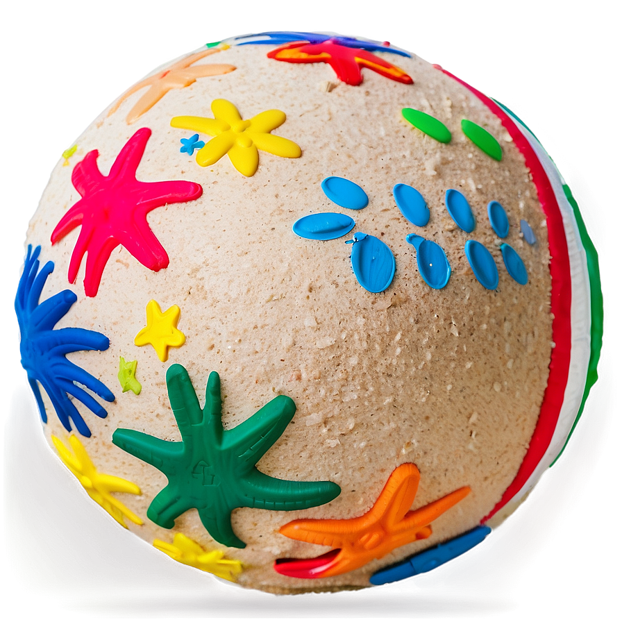 Beach Ball In Sand Png Hyu