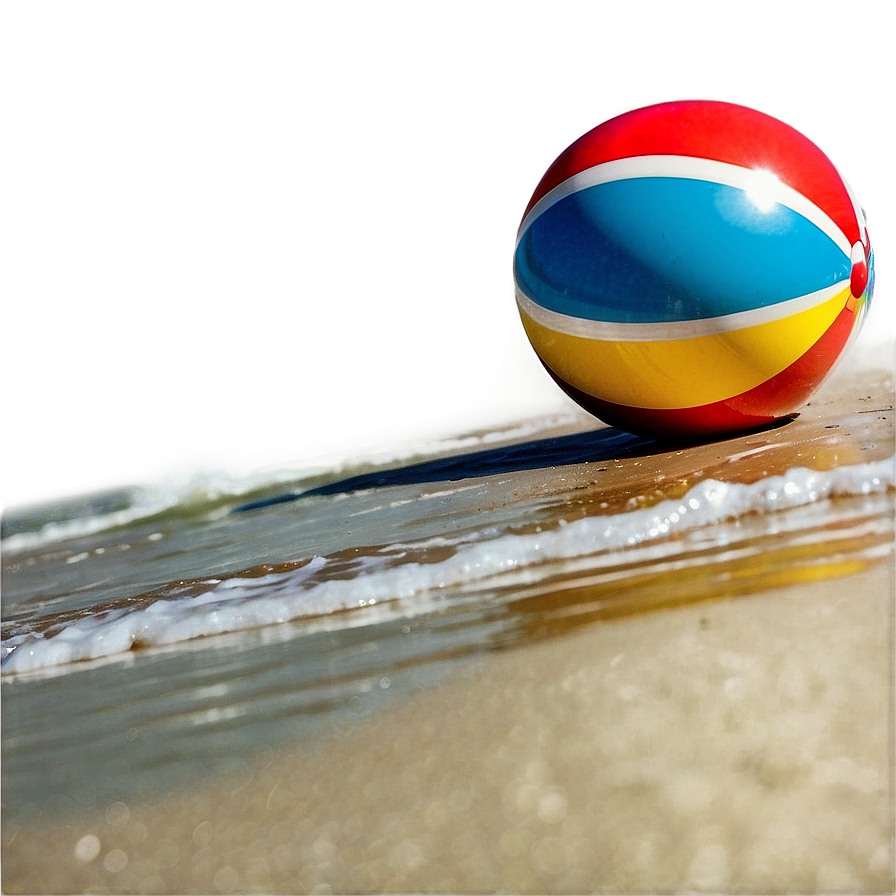 Beach Ball On Beach Png 10