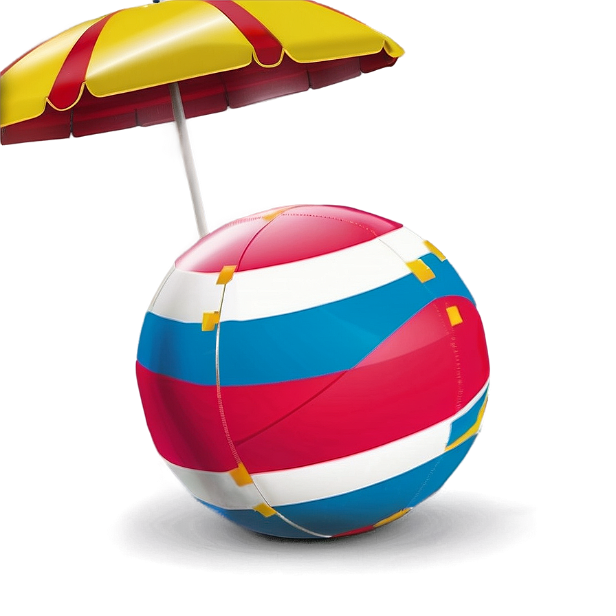 Beach Ball Under Sun Png 05242024