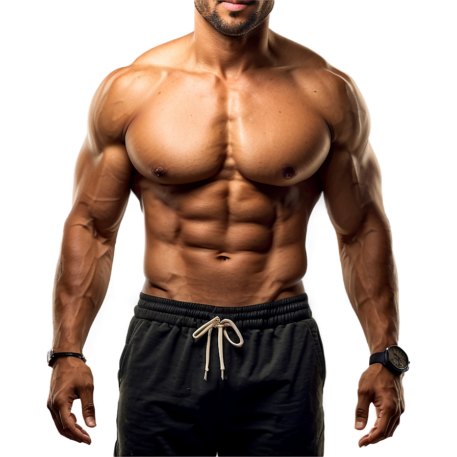 Beach Body Six Pack Png 06272024