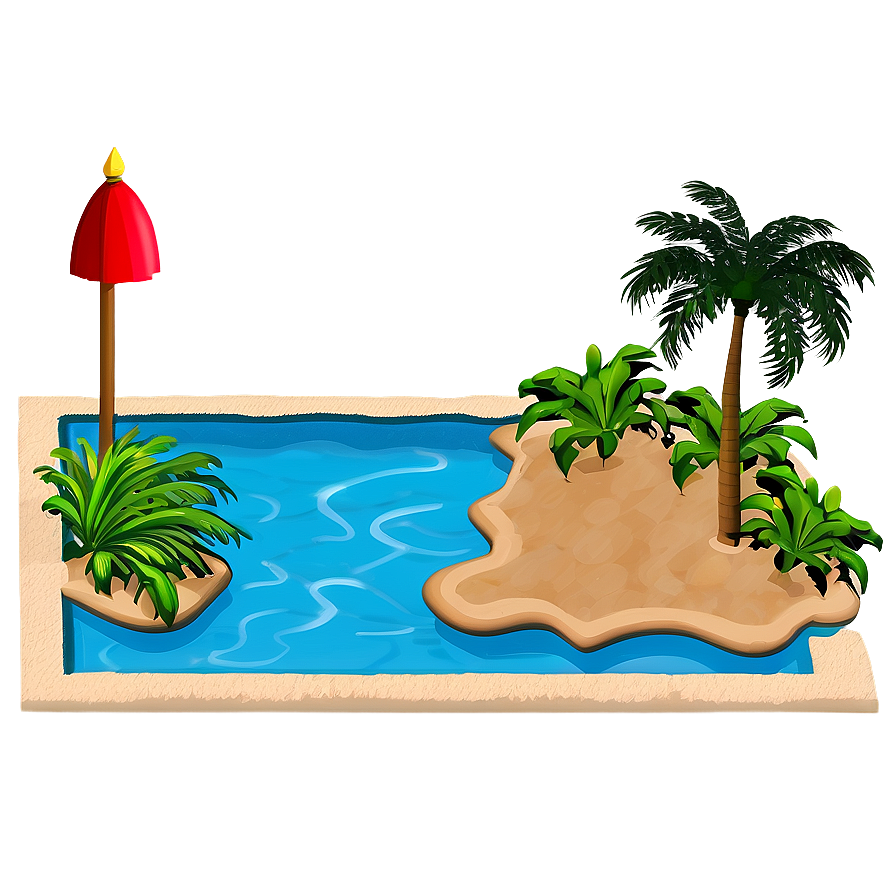 Beach Entry Swimming Pool Png 32