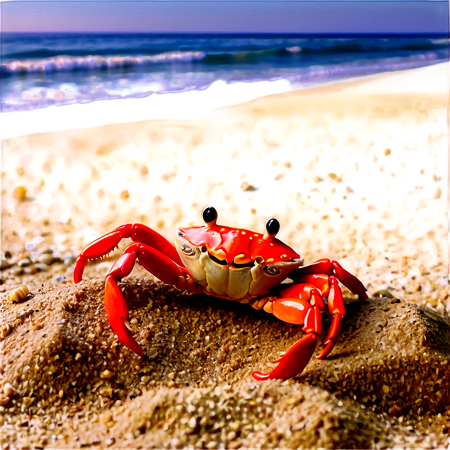 Beach Sand With Crab Png 06292024