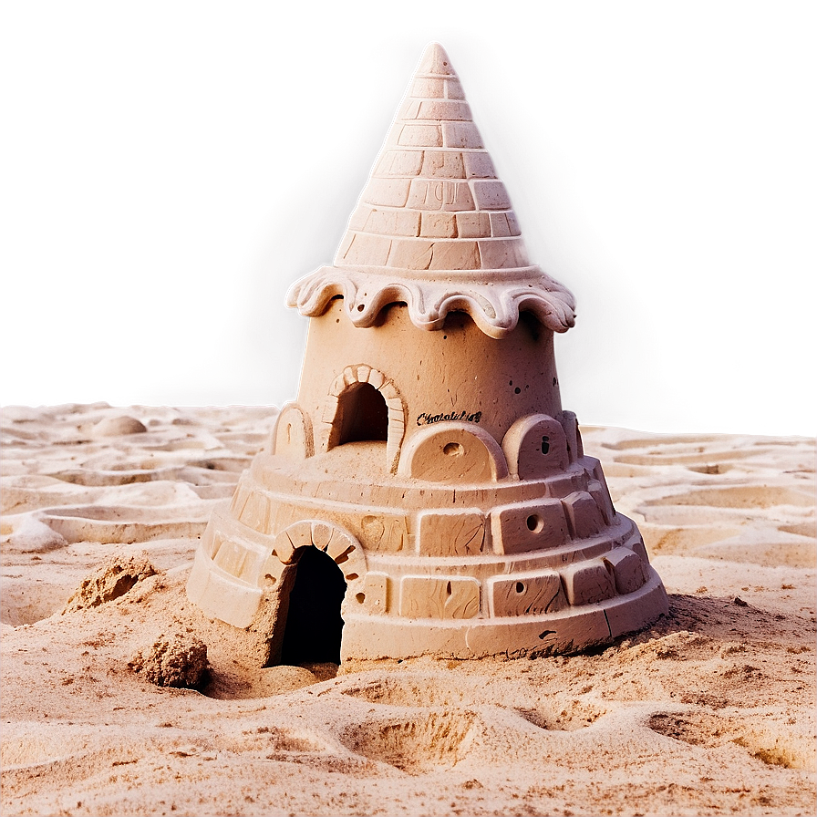 Beach Sandcastle Png Una