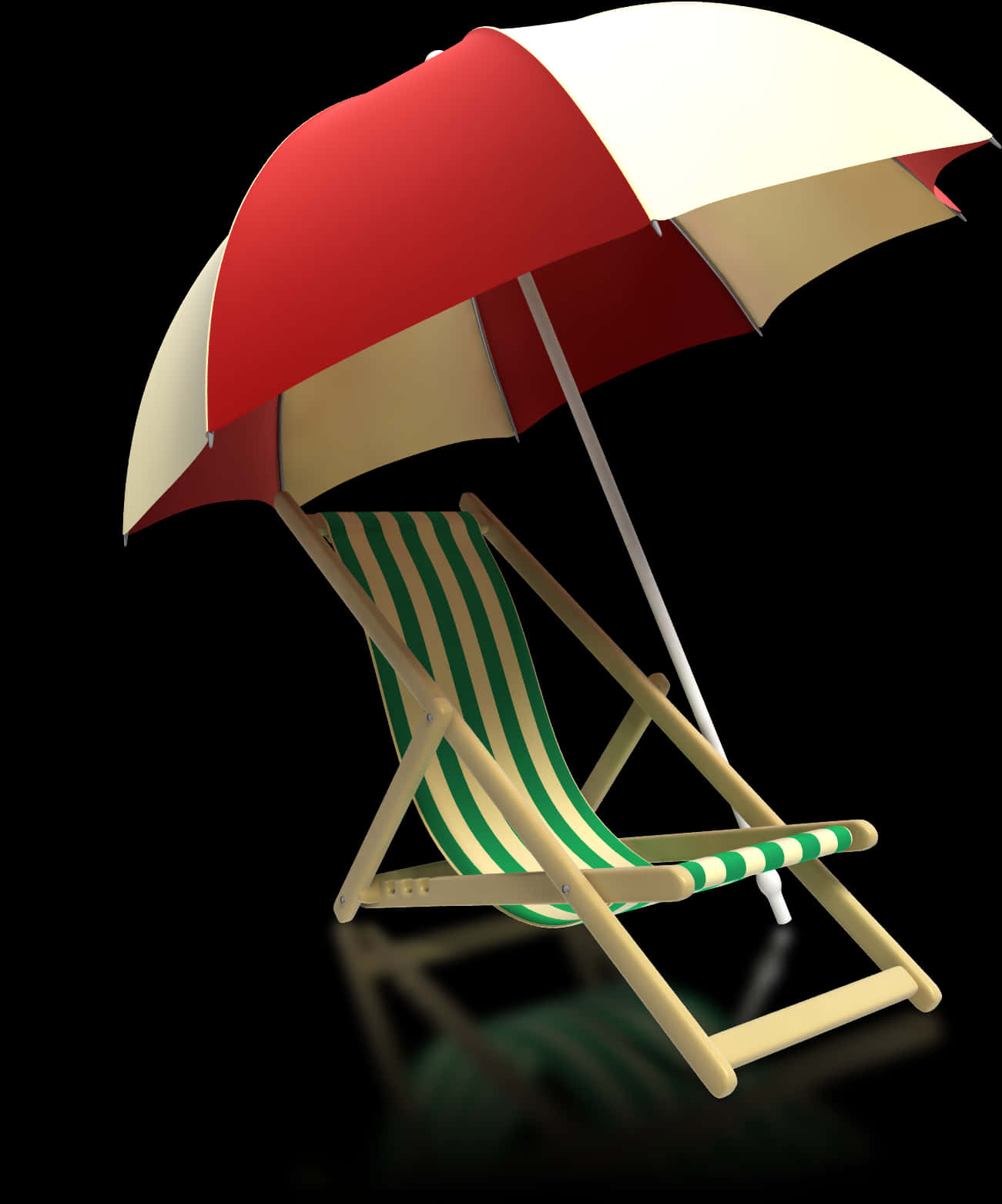 Beach Umbrellaand Deck Chair
