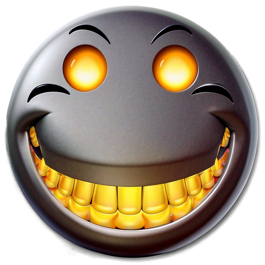 Beaming Grin Emoticon Png Mie36