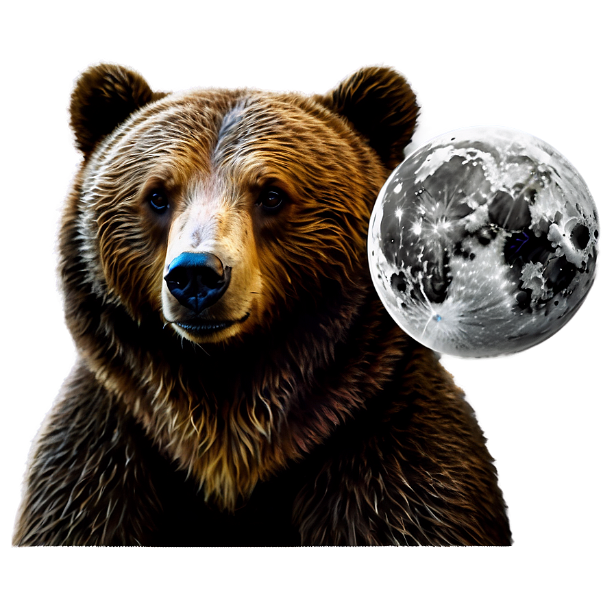 Bear And Moon Png Jvy24