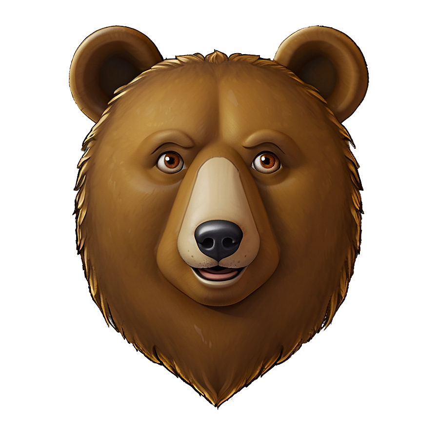 Bear Face Emoji Png 46