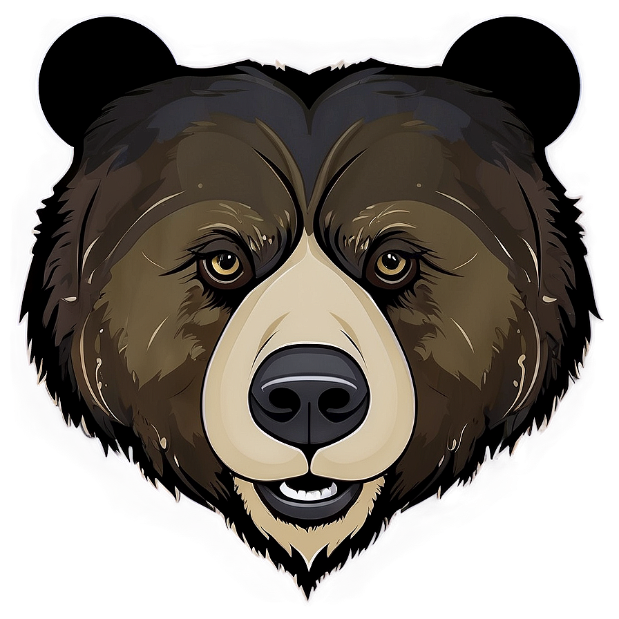 Bear Face Vector Png 56