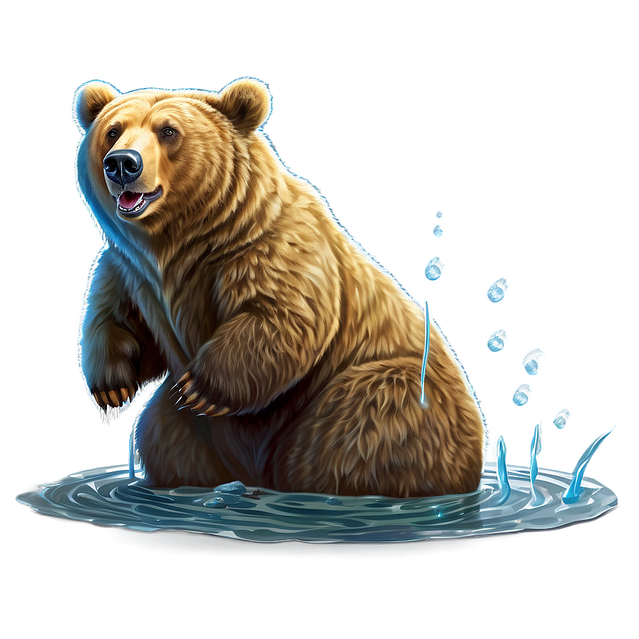 Bear Fishing Png 8