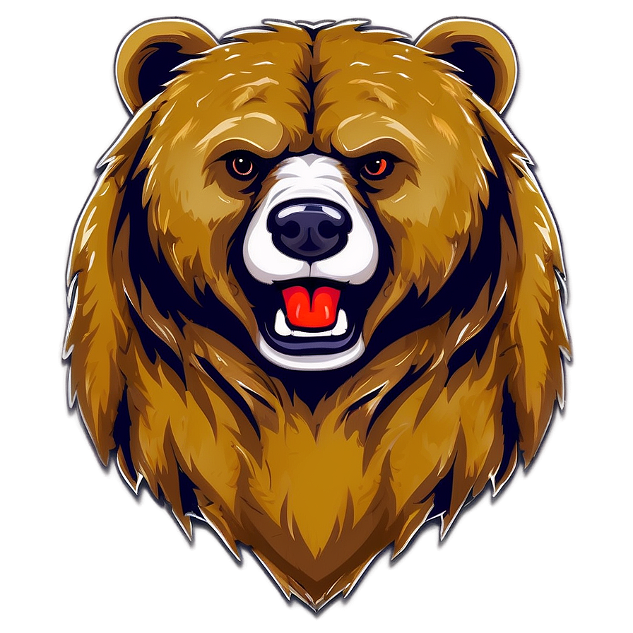 Bear Mascot Logo Png Wmk32