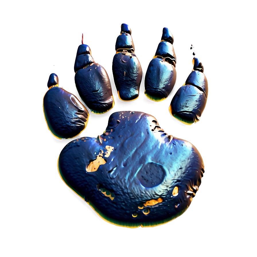 Bear Paw In Mud Png Oxc