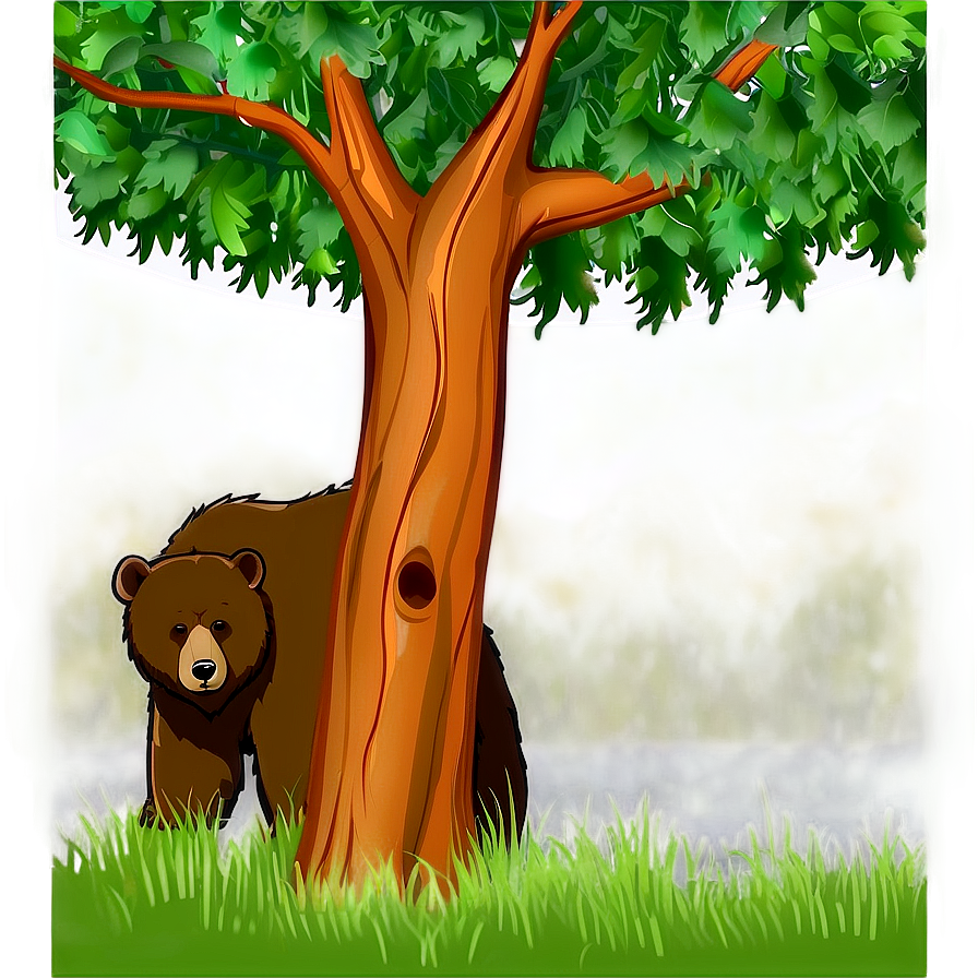 Bear Under Tree Png 25