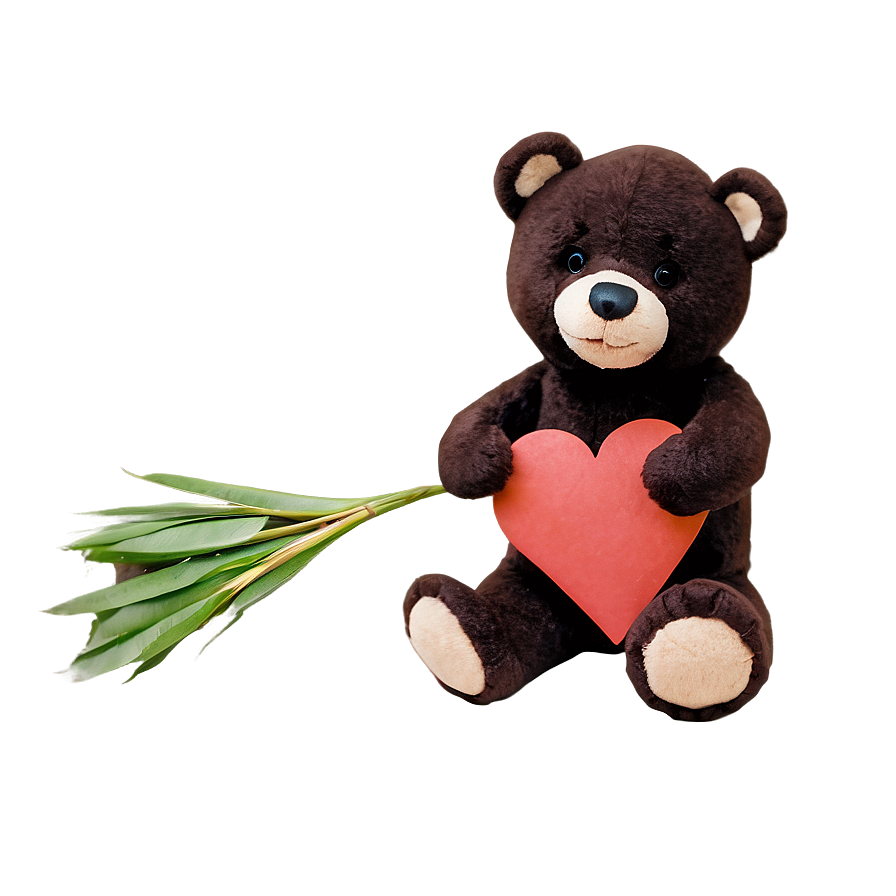 Bear With Heart Png 05032024