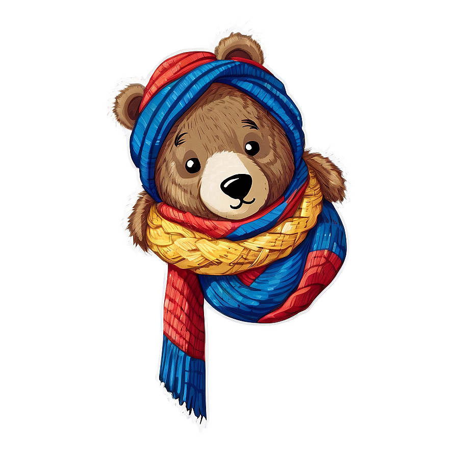 Bear With Scarf Png Wij88