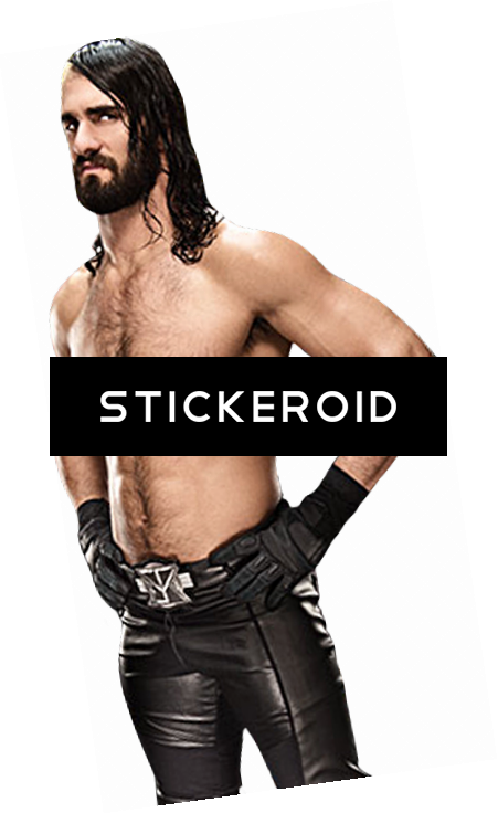 Bearded Wrestler Black Attire