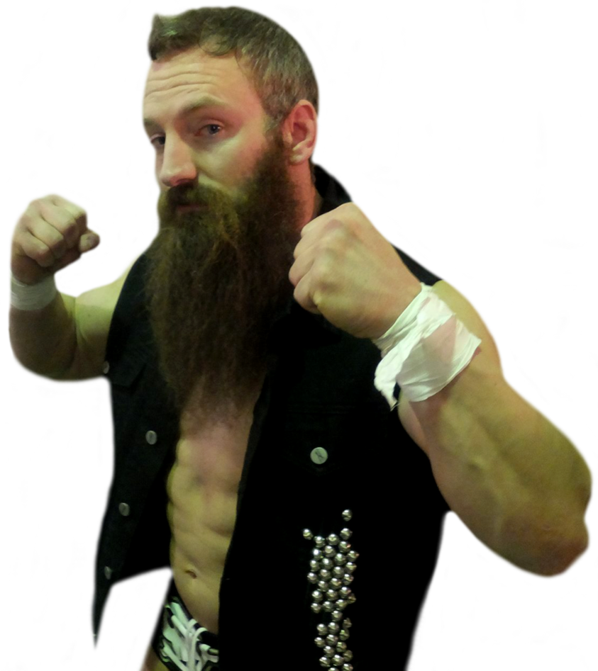 Bearded Wrestler Readyto Fight