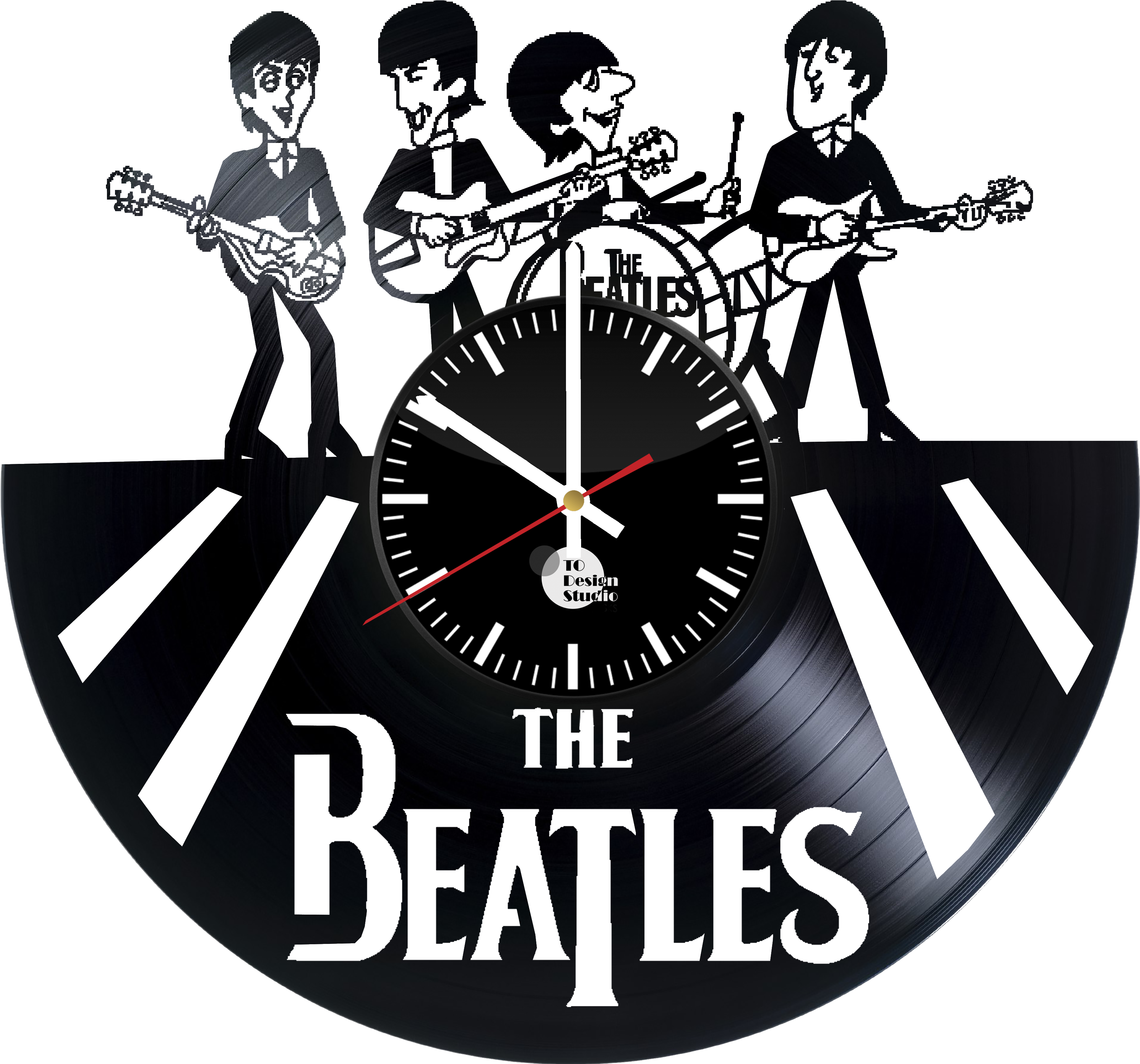 Beatles Vinyl Clock Design