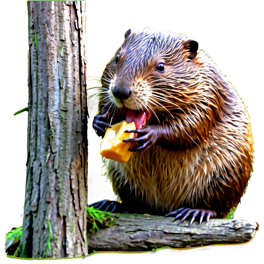 Beaver Feeding On Bark Png Yih