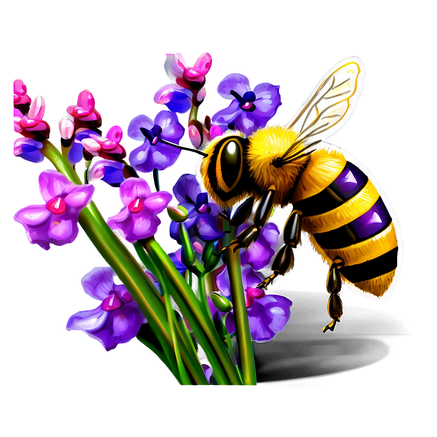 Bee In Garden Png 06252024