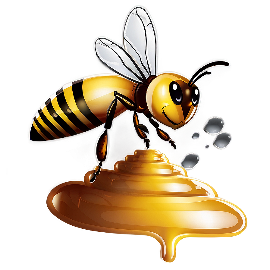 Bee Making Honey Png 06252024