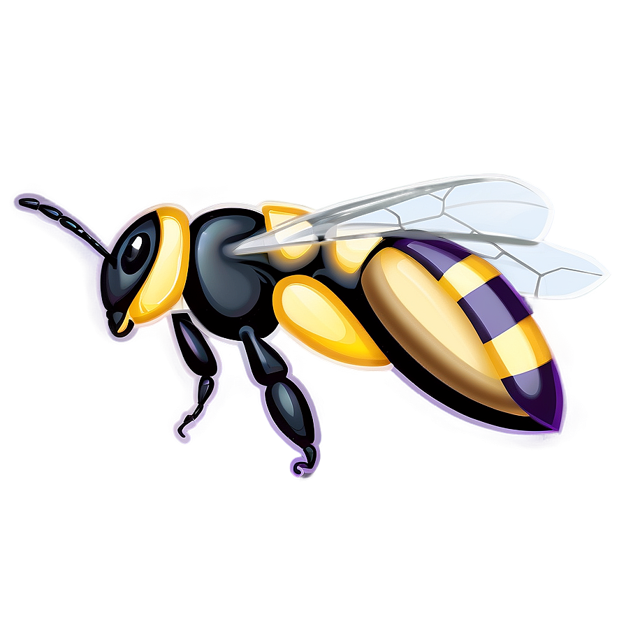 Bee With Stripes Png Gti