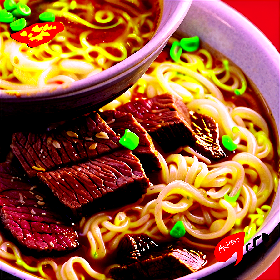 Beef Ramen Noodles Png 06122024